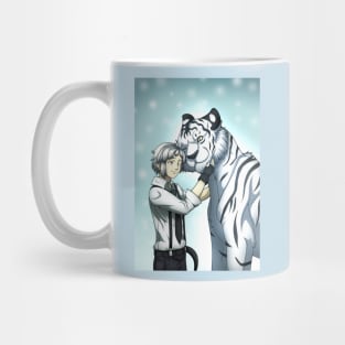 Boy with White Tiger Mug